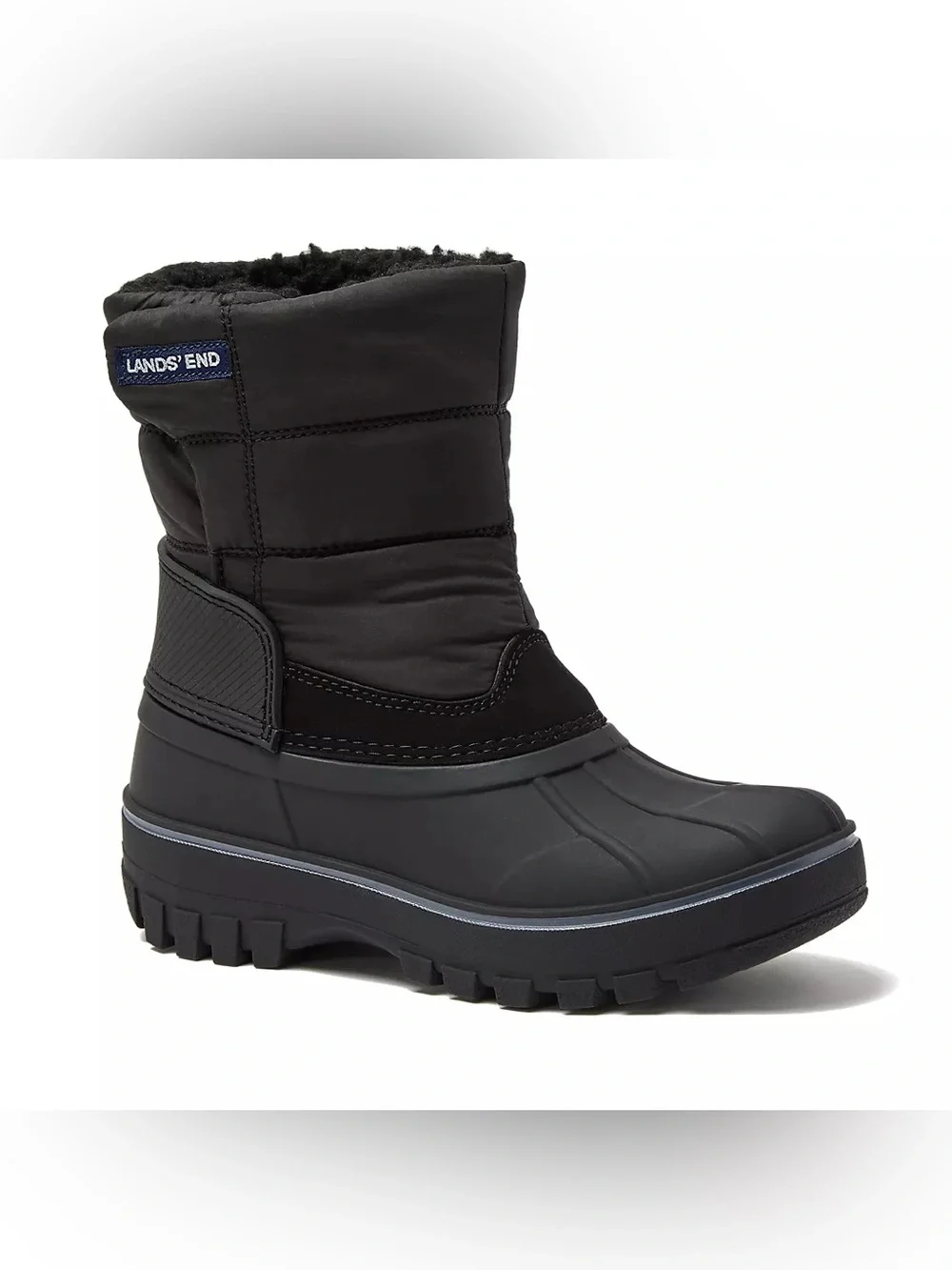 Lands End School Uniform Kids Frost Insulated Waterproof Snow Boots Size 6